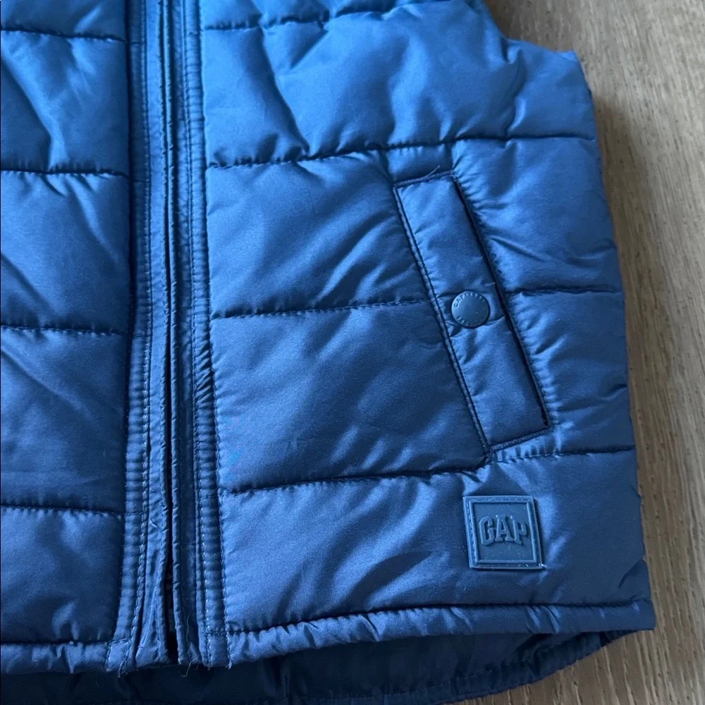 Baby GAP Ombre Navy to Sky Blue Quilted Puffer Vest